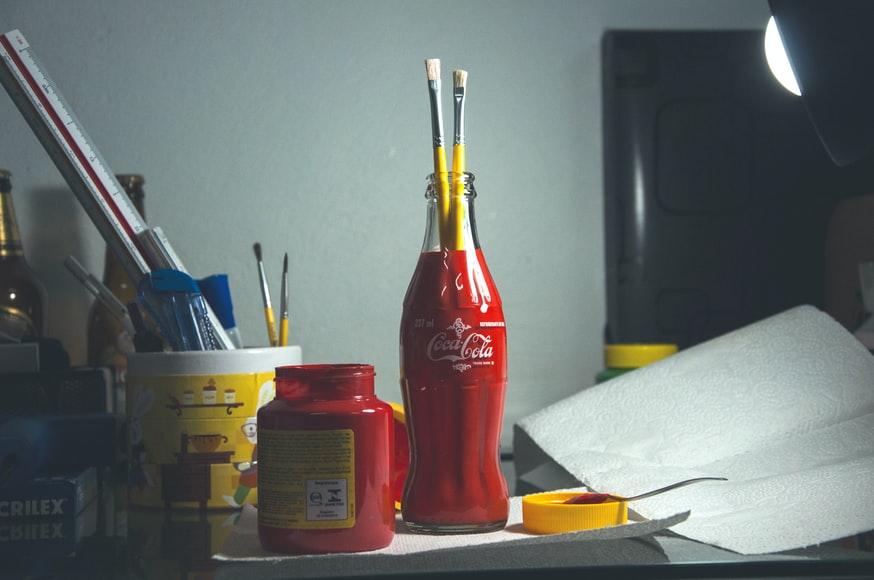 Using acrylic paint: