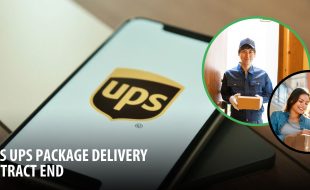 USPS UPS package delivery contract end