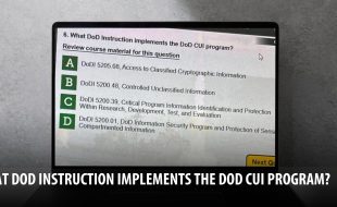 What DoD instruction implements the DoD CUI program
