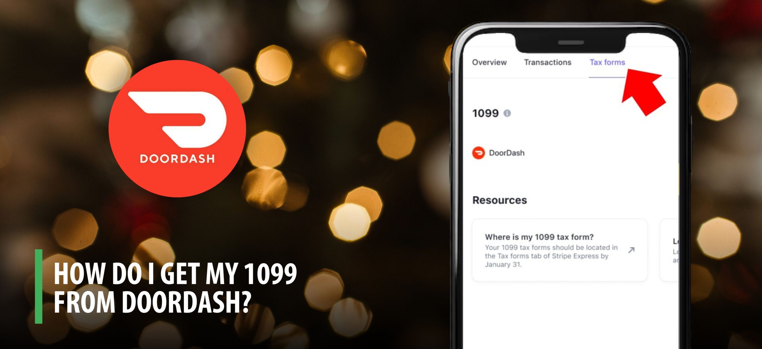 how do i get my 1099 from doordash
